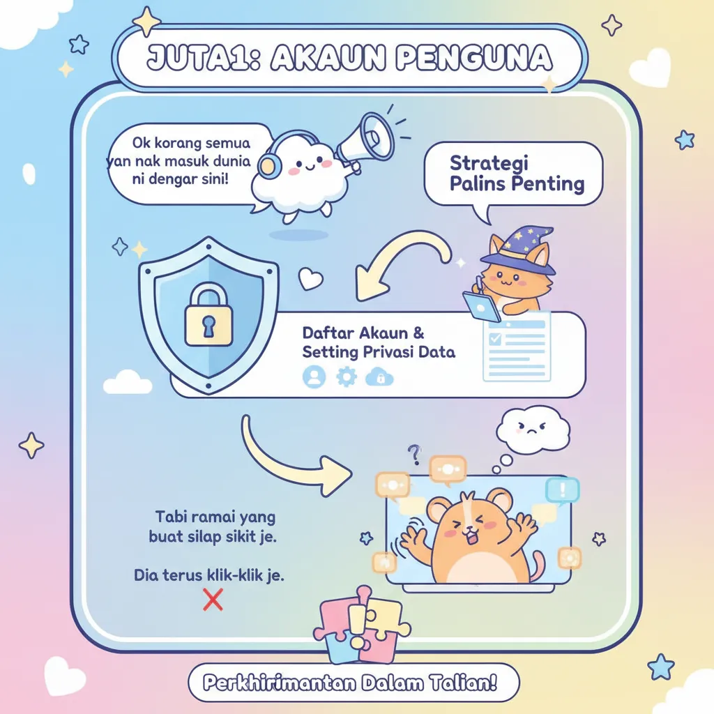 Strategi Juta1: Daftar Akaun dan Tetapan Privasi