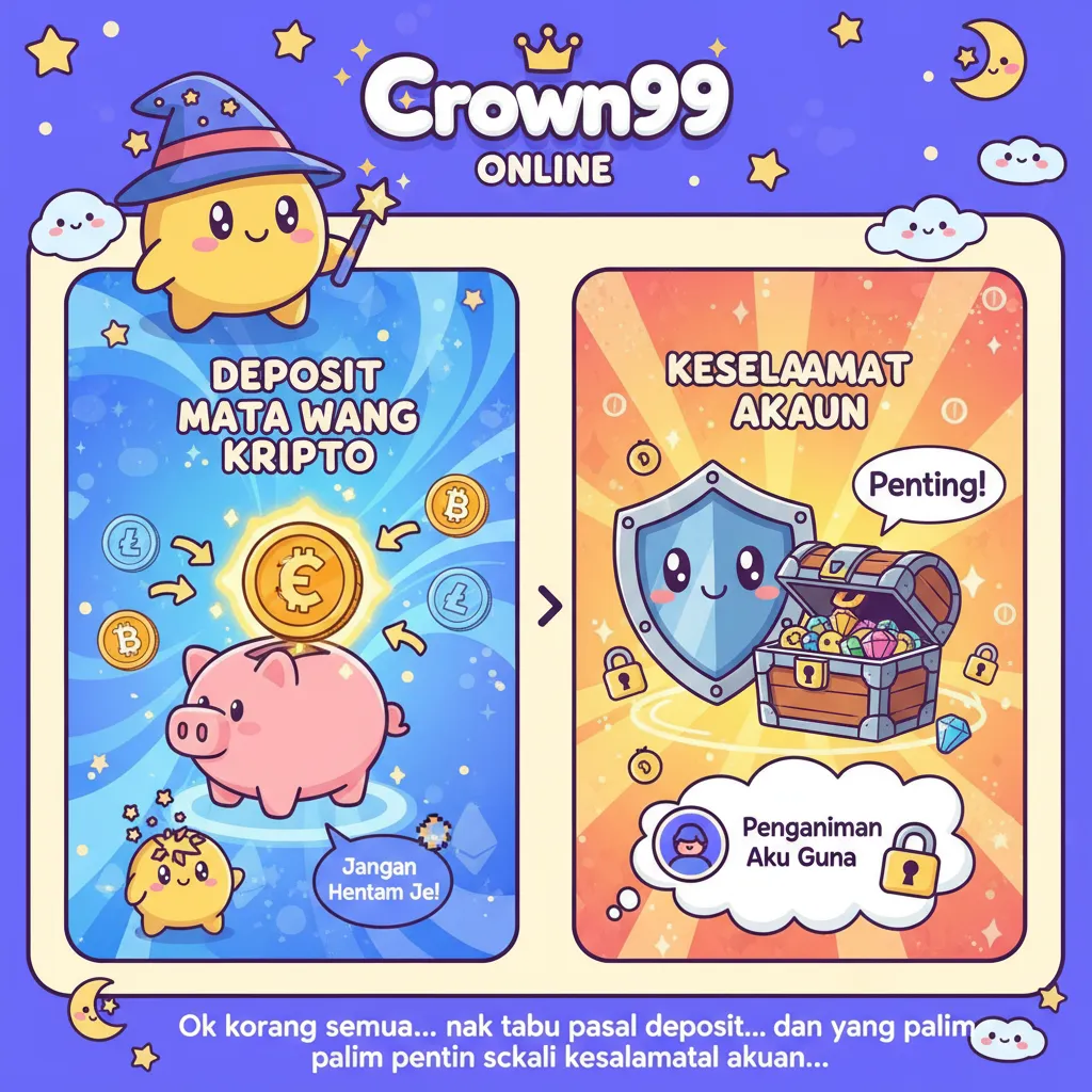 Crown99 Online: Deposit Mata Wang Kripto & Keselamatan Akaun